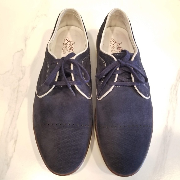 JOHNSTON & MURPHY Blue Suede Oxfords Leather Sneakers Men\'s Casual Shoes main image 9